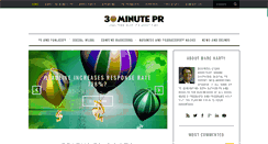 Desktop Screenshot of 30minutepr.com